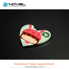 Sublimation Fridge Magnets, heart Shape