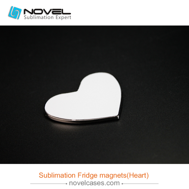 Sublimation Fridge Magnets, heart Shape