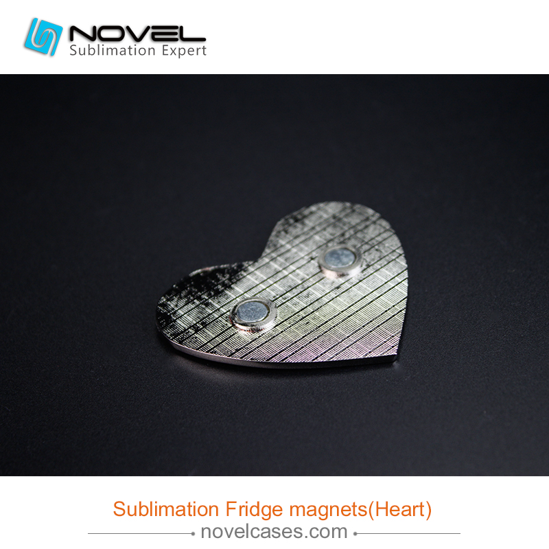 Sublimation Fridge Magnets, heart Shape
