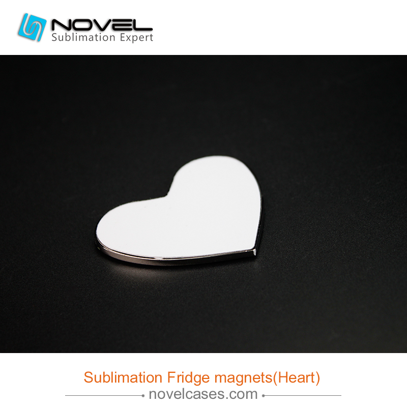 Sublimation Fridge Magnets, heart Shape