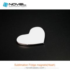 Sublimation Fridge Magnets, heart Shape