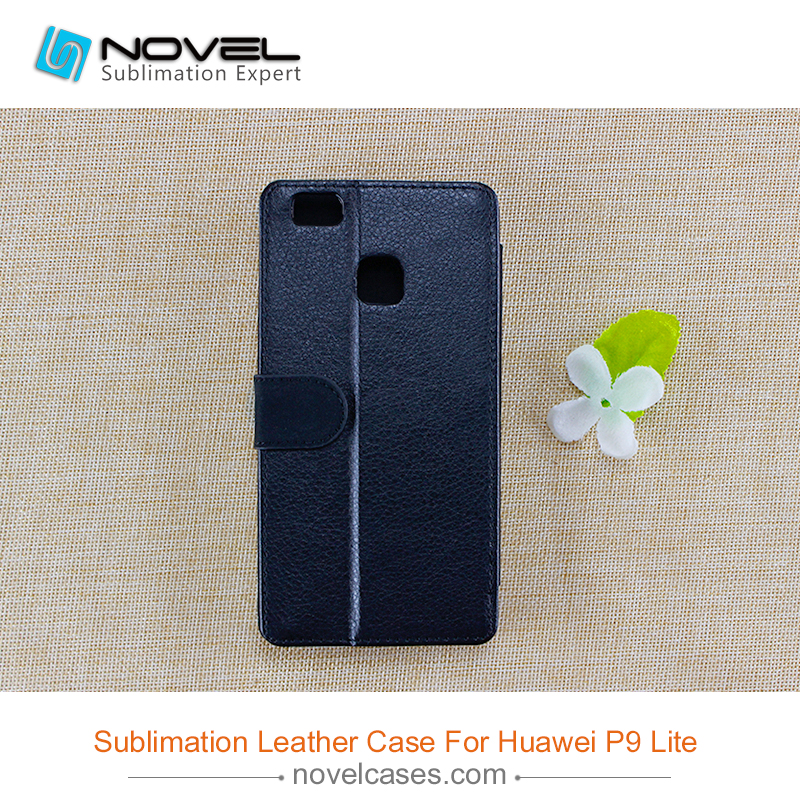 For Huawei P9 Lite PU Leather Flip Cover,DIY phone case