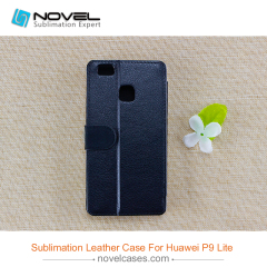 For Huawei P9 Lite PU Leather Flip Cover,DIY phone case