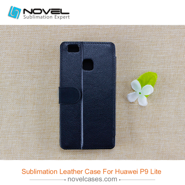 For Huawei P9 Lite PU Leather Flip Cover,DIY phone case
