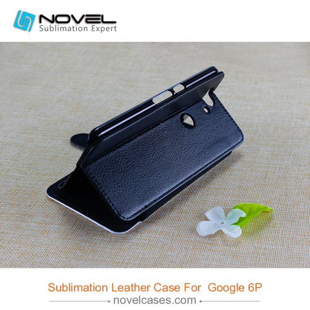 For Google Nexus 6P sublimation pu leather flip phone case , DIY phone case