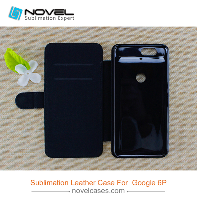 For Google Nexus 6P sublimation pu leather flip phone case , DIY phone case