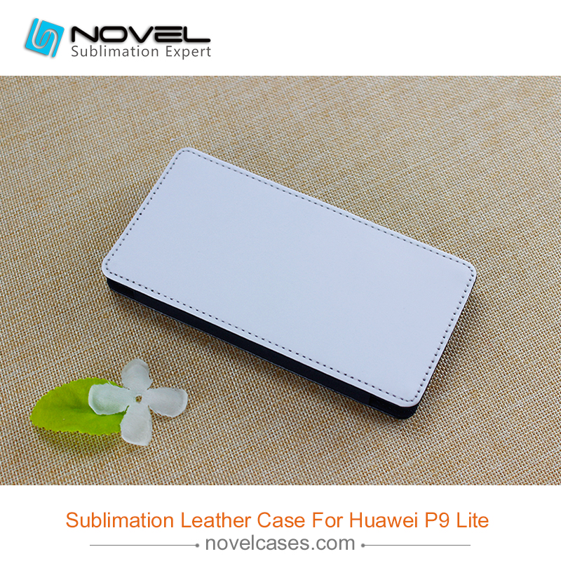 For Huawei P9 Lite PU Leather Flip Cover,DIY phone case