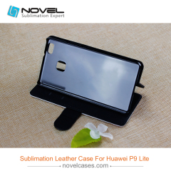 For Huawei P9 Lite PU Leather Flip Cover,DIY phone case