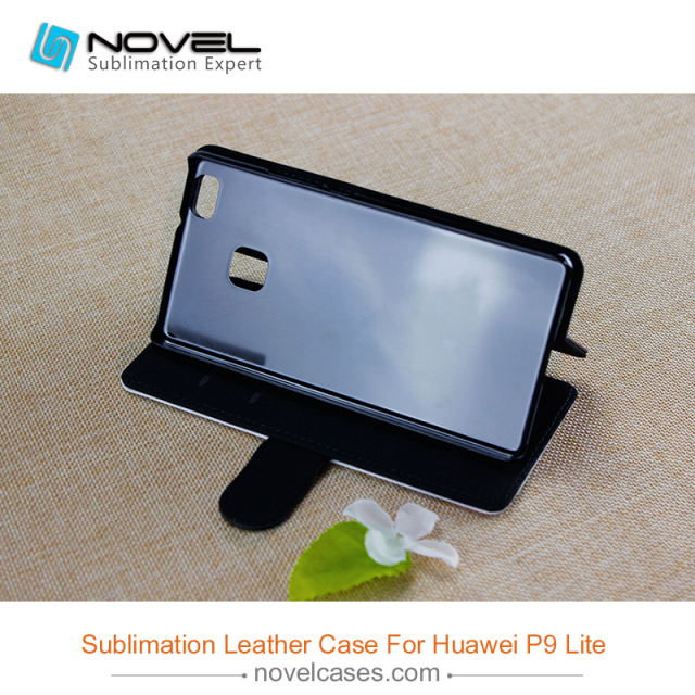 For Huawei P9 Lite PU Leather Flip Cover,DIY phone case