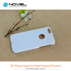 For iPhone 6 (With Round Hole) Sublimation Blank 3D Polymer Phone Case
