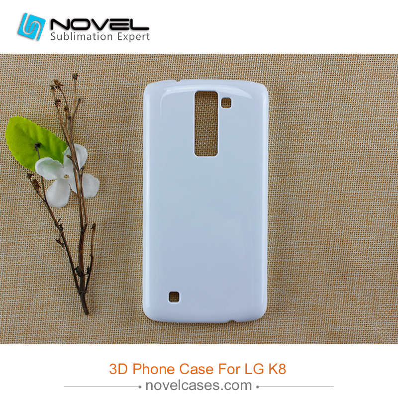 For LG K8 Blank Sublimation 3D Plastic Phone Back Shell Case