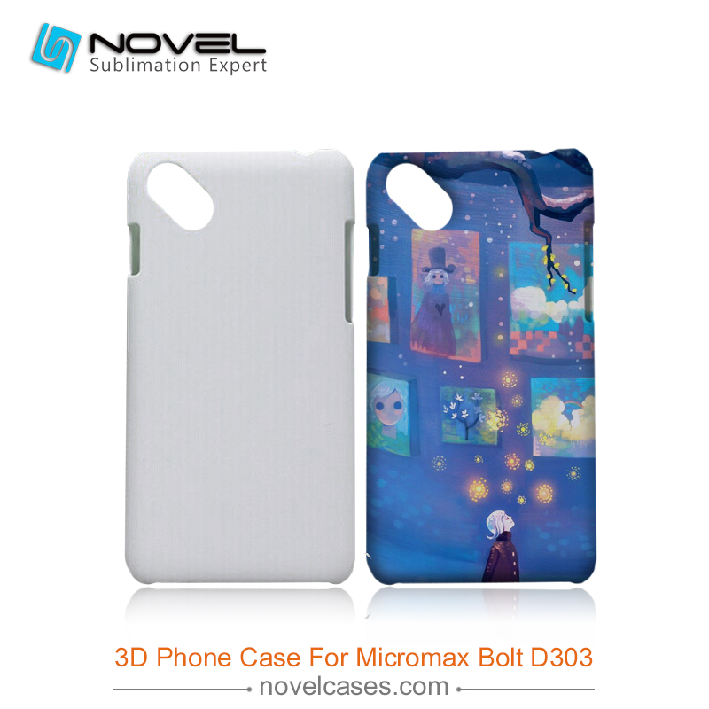 3D sublimation phone case for Micromax  Bolt D303