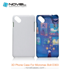 3D sublimation phone case for Micromax  Bolt D303