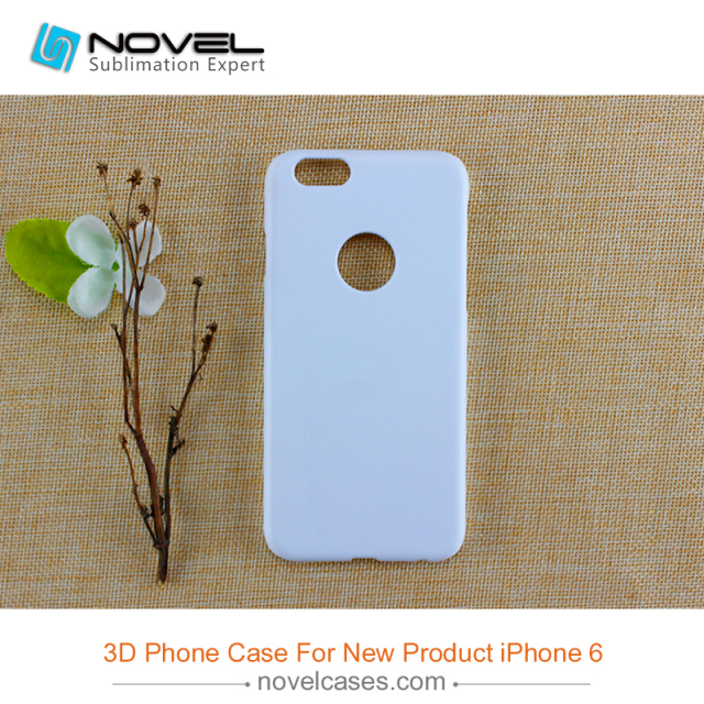 For iPhone 6 (With Round Hole) Sublimation Blank 3D Polymer Phone Case