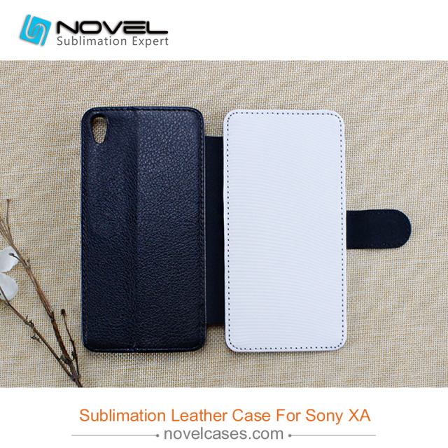 sublimation wallet  for Sony xperia XA, pu leather cases