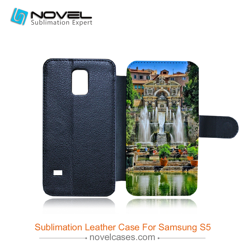 pu leather sublimation wallet  for Sam galaxy s5
