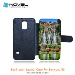 pu leather sublimation wallet  for Sam galaxy s5