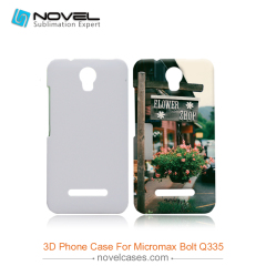 3D sublimation phone case for Micromax  Bolt Q335