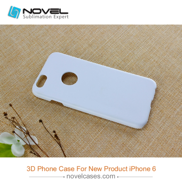 For iPhone 6 (With Round Hole) Sublimation Blank 3D Polymer Phone Case