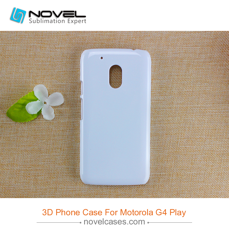 For Moto G4 Play Sublimation 3D Blank Plastic Phone Case