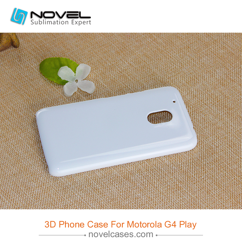 For Moto G4 Play Sublimation 3D Blank Plastic Phone Case