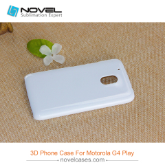 For Moto G4 Play Sublimation 3D Blank Plastic Phone Case