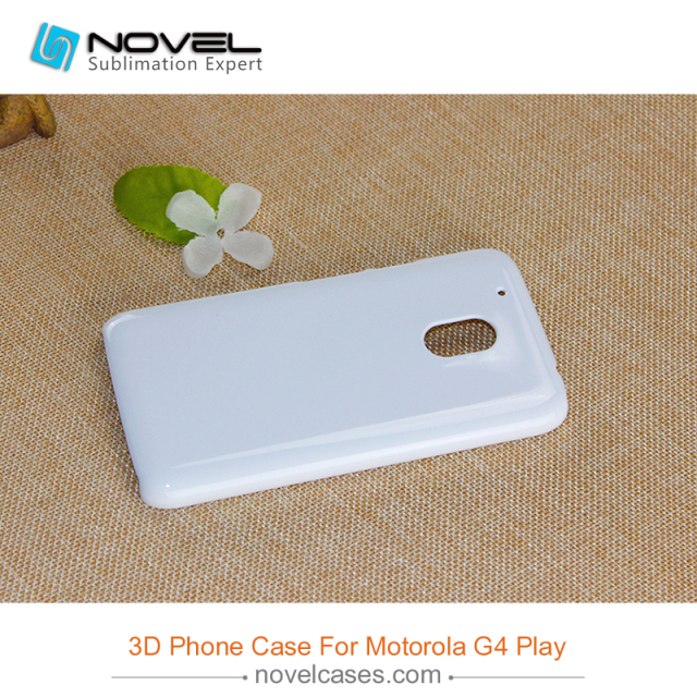 For Moto G4 Play Sublimation 3D Blank Plastic Phone Case