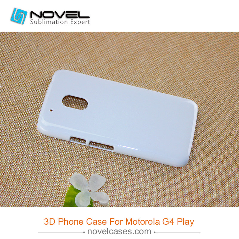 For Moto G4 Play Sublimation 3D Blank Plastic Phone Case