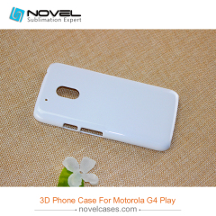 For Moto G4 Play Sublimation 3D Blank Plastic Phone Case