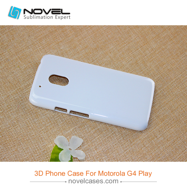 For Moto G4 Play Sublimation 3D Blank Plastic Phone Case