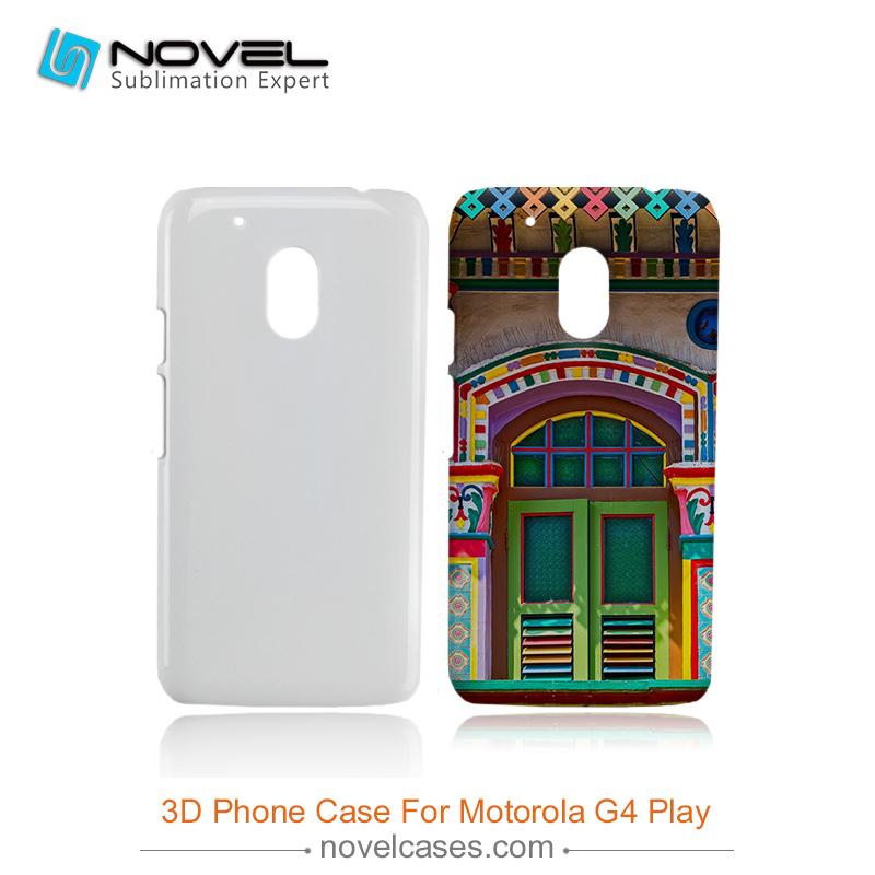 For Moto G4 Play Sublimation 3D Blank Plastic Phone Case
