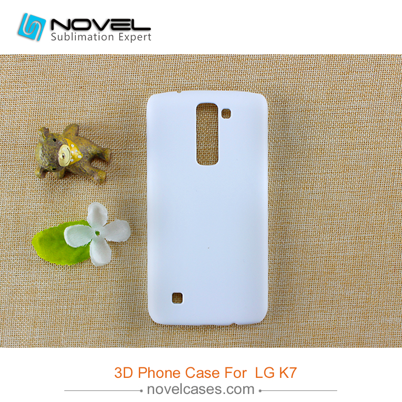 For LG K7 Sublimation 3D plastic phone cover