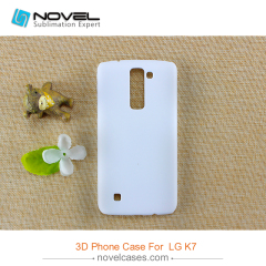 For LG K7 Sublimation 3D plastic phone cover