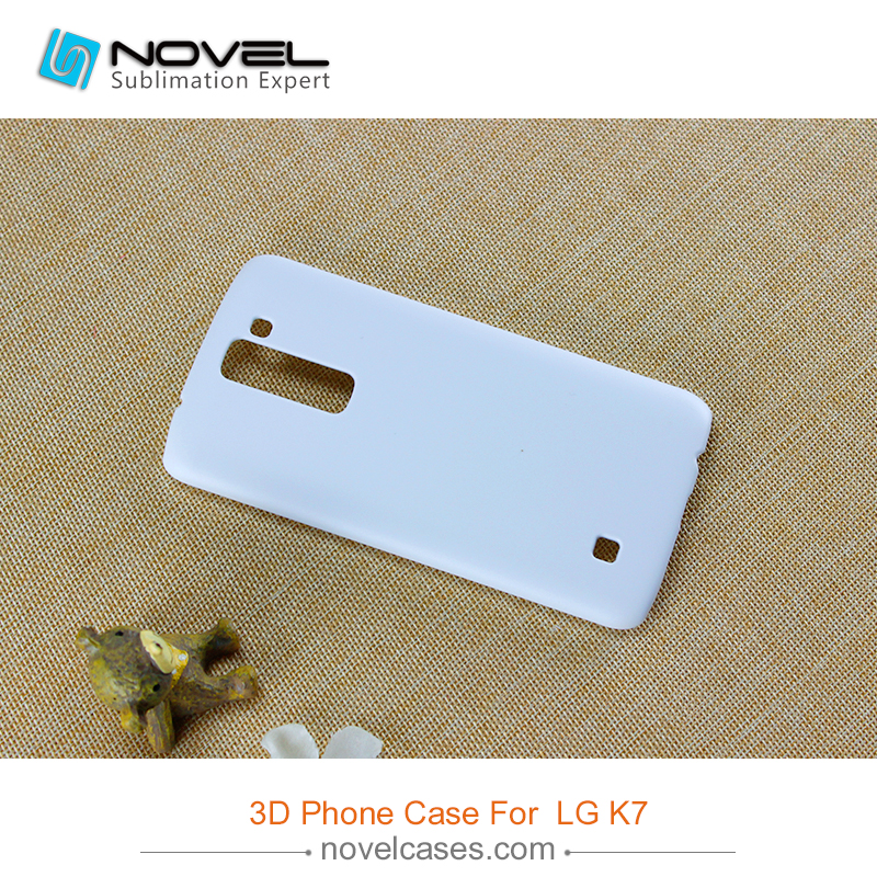 For LG K7 Sublimation 3D plastic phone cover