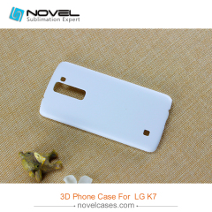 For LG K7 Sublimation 3D plastic phone cover