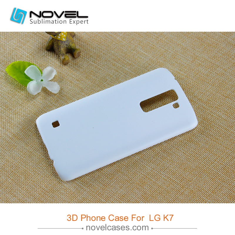 For LG K7 Sublimation 3D plastic phone cover