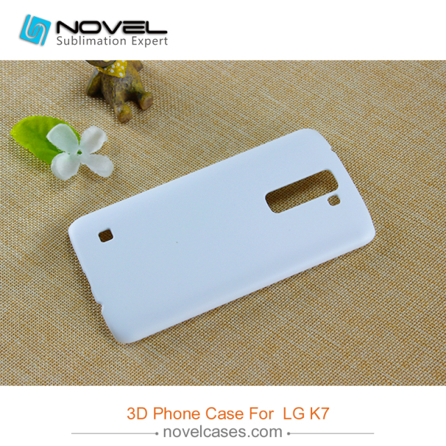 For LG K7 Sublimation 3D plastic phone cover