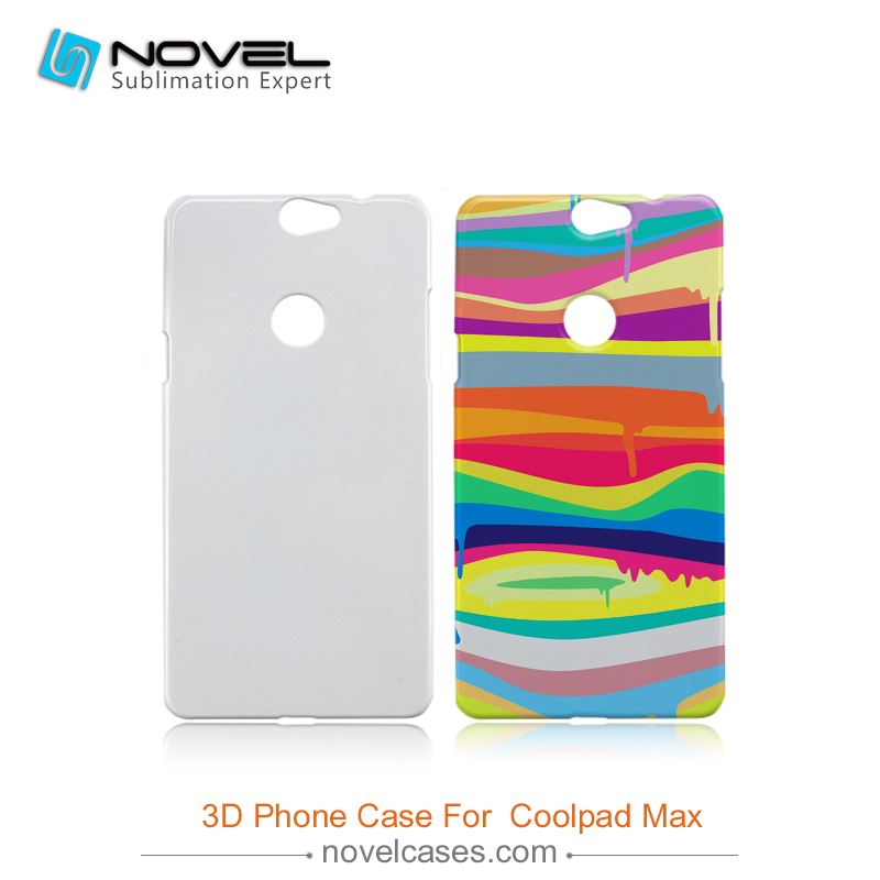 For Coolpad Max/A8 Sublimation Blank Plastic 3D Phone Case