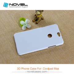 For Coolpad Max/A8 Sublimation Blank Plastic 3D Phone Case