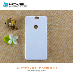 For Coolpad Max/A8 Sublimation Blank Plastic 3D Phone Case