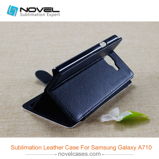 For Sam galaxy A710 sublimation pu leather phone cover