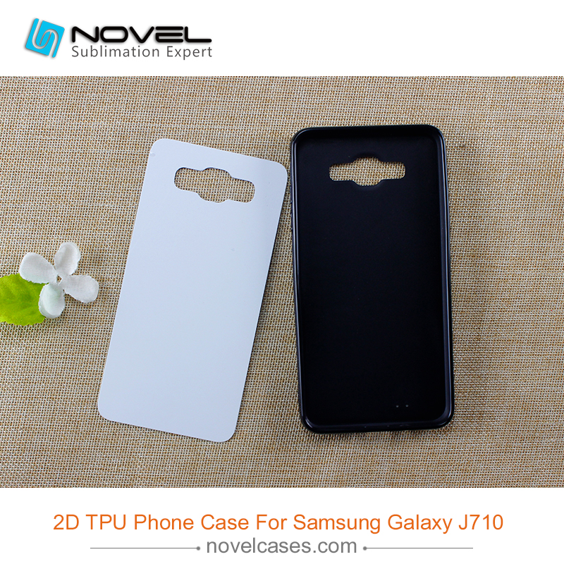 Hot selling Sublimation blank Rubber Phone Case for Sam galaxy J710, J7 2016 Model