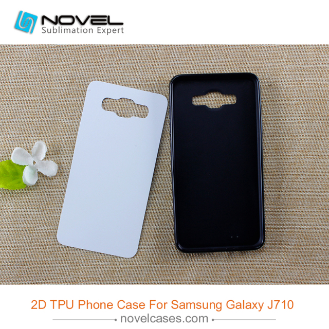 Hot selling Sublimation blank Rubber Phone Case for Sam galaxy J710, J7 2016 Model