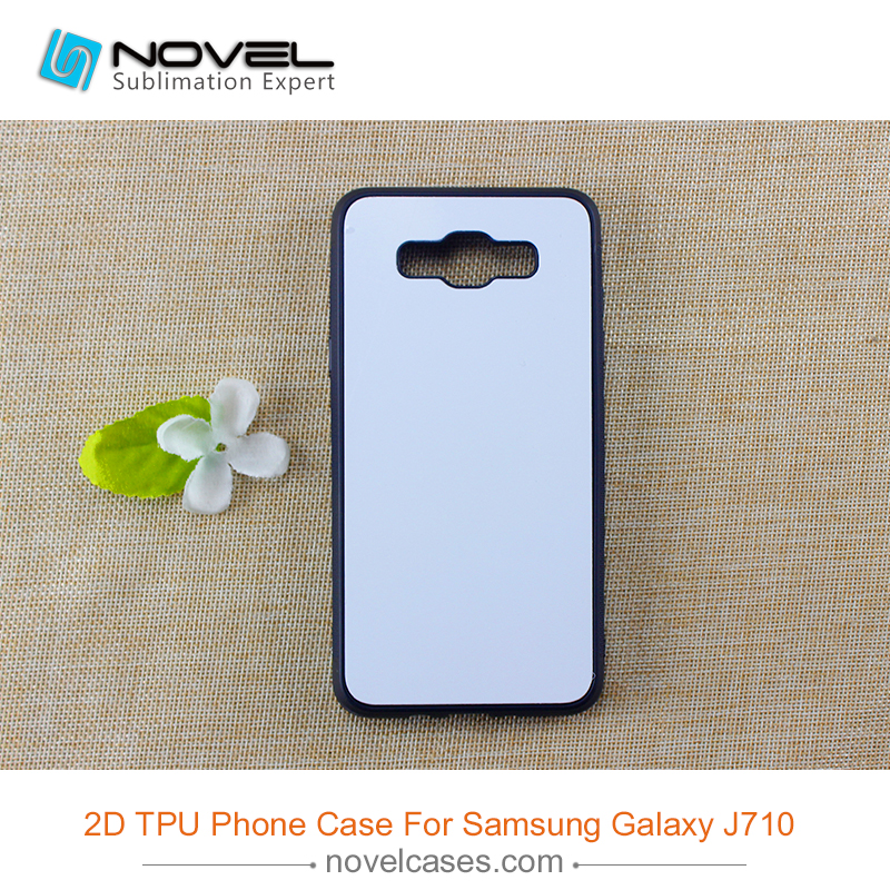 Hot selling Sublimation blank Rubber Phone Case for Sam galaxy J710, J7 2016 Model