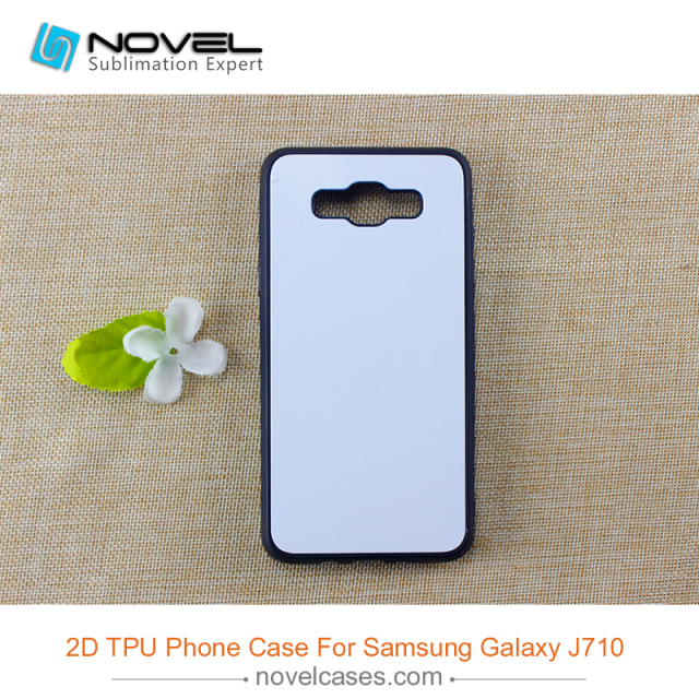 Hot selling Sublimation blank Rubber Phone Case for Sam galaxy J710, J7 2016 Model