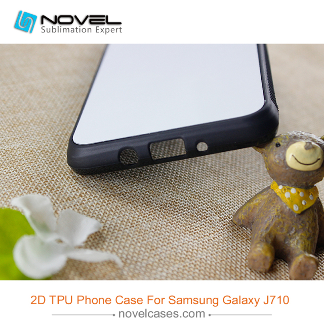 Hot selling Sublimation blank Rubber Phone Case for Sam galaxy J710, J7 2016 Model