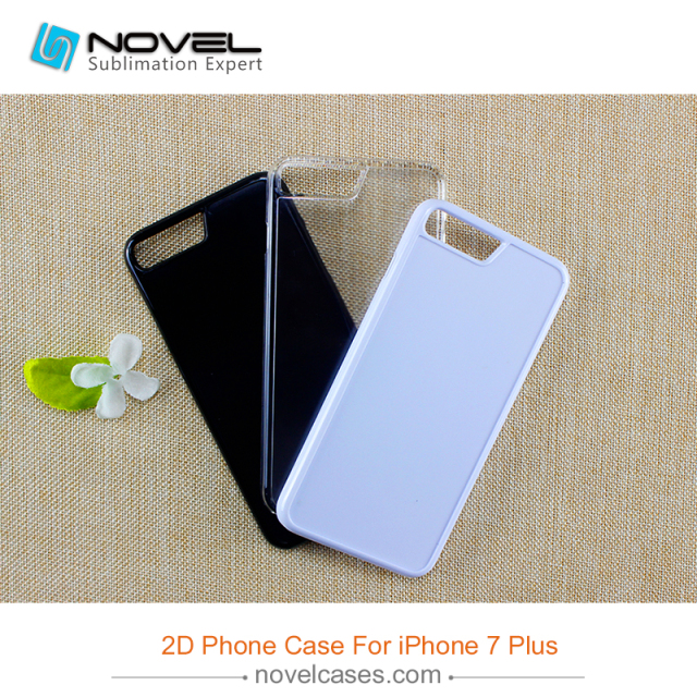 For iPhone 7/8 Plus DIY 2D Plastic Sublimation Phone Case Cover