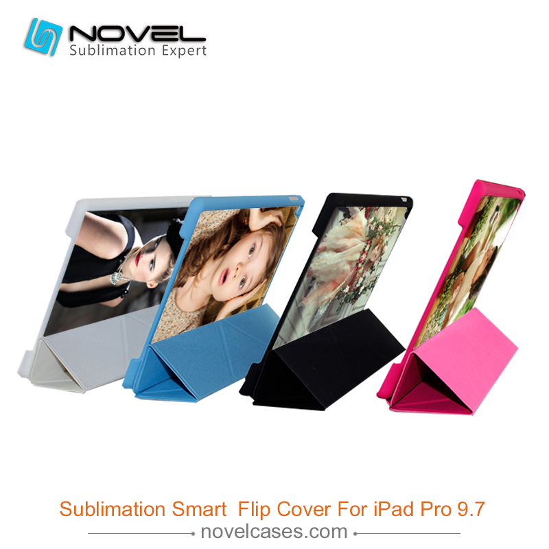 Hot Sale Sublimation Smart flip Cover for ipad pro 9.7'