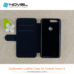 Newest Sublimation pu leather wallet  for Huawei Hornor 8