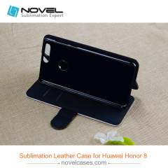 Newest Sublimation pu leather wallet  for Huawei Hornor 8